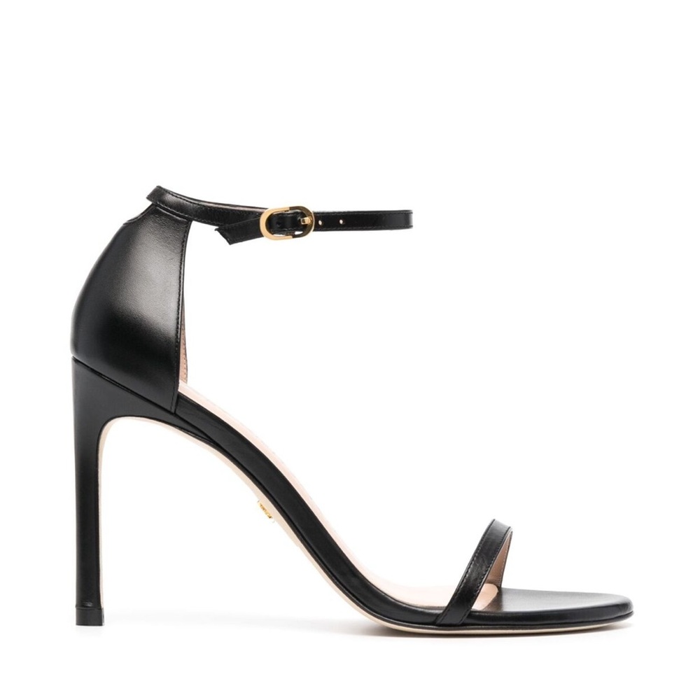 Stuart weitzman NUDISTSONG black leather 6.5 sold out new in box
